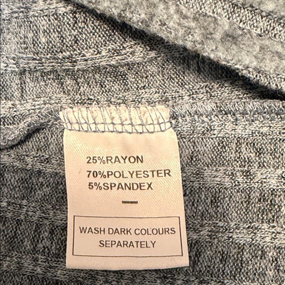 Blue Ribbed Button-Accent Women's Size Medium Sweater Top - Picture 2 of 4